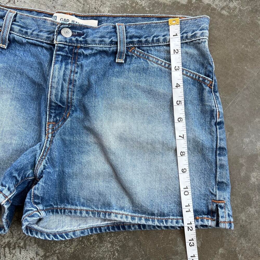 Vintage GAP Denim Shorts Pocket Women’s 12 100% Cotton Medium Wash Y2K - Picture 5 of 8